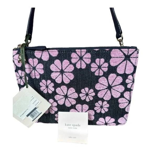 Kate Spade NWT “On Purpose” Chenille Clover Crossbody - Picture 5 of 14